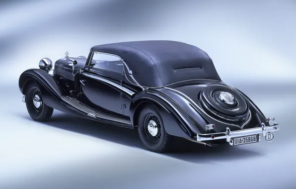 Картинка машина, фон, Maybach sw 38, cabriolet 02