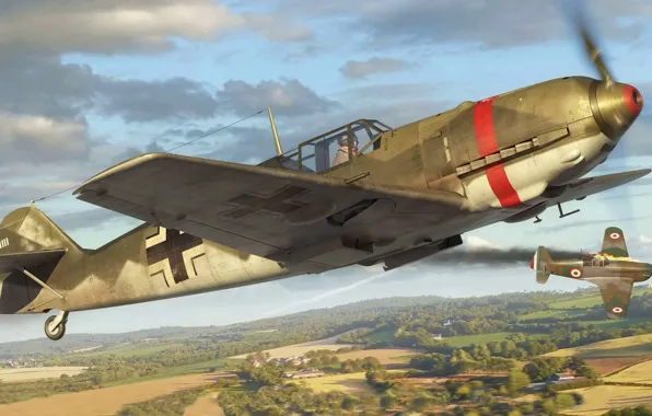 Германия, Messerschmitt, Luftwaffe, Bf.109E-3, Bf. 109E