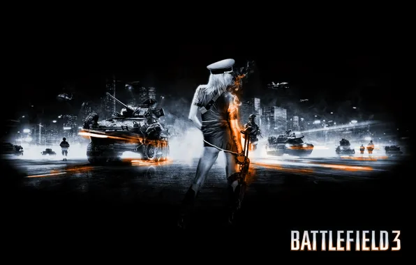 Девушка, оружие, battlefield 3, bf3, девушка с оружием, батлфилд 3