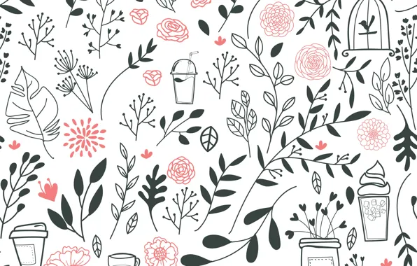 Текстура, background, pattern, drinks, Leaves