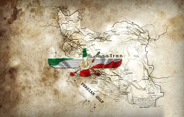 Картинка Map, free, Iran, farvahar, Persian