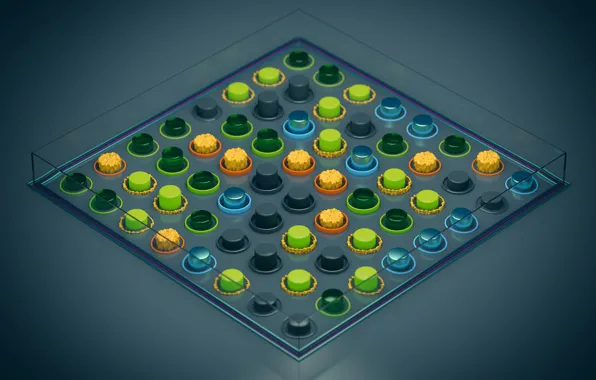 Abstract, elements, material, isometric