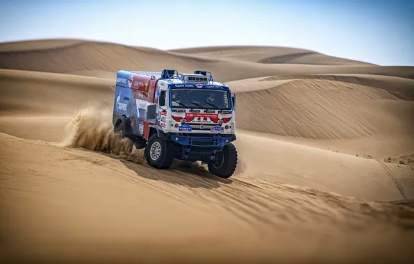 Песок, Спорт, Грузовик, Мастер, Kamaz, Rally, КАМАЗ-мастер, Ралли