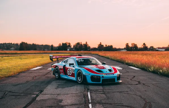 Porsche, Front, Sportcar, Trees, 2019, Porsche 935, Livery, Herberth Motorsport