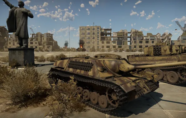 Tiger 1, jagdpanzer, War thunder, Вар Тандер, тигр 1, ягпантера