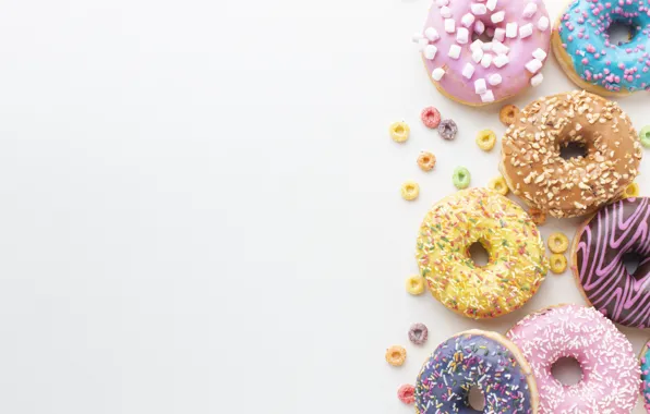 Пончики, пончик, десерт, выпечка, глазурь, donuts