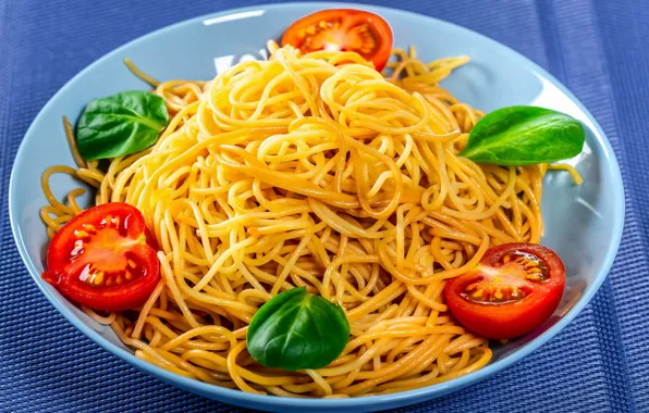 Помидоры, спагетти, паста