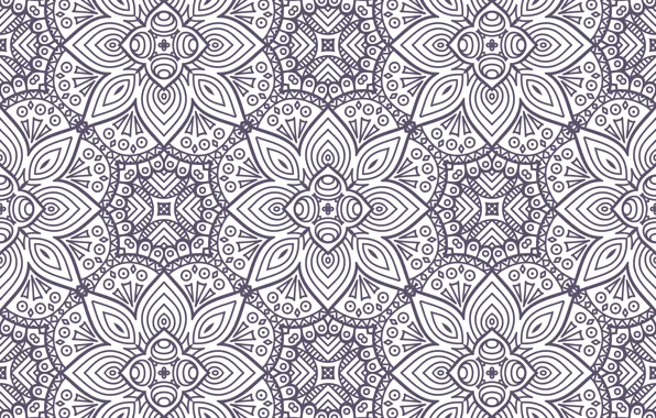 Цветы, текстура, орнамент, with, pattern, ethnic, floral, seamless