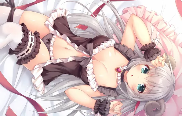 Girl, sexy, lingerie, pantsu, cleavage, babydoll, blouse, panties