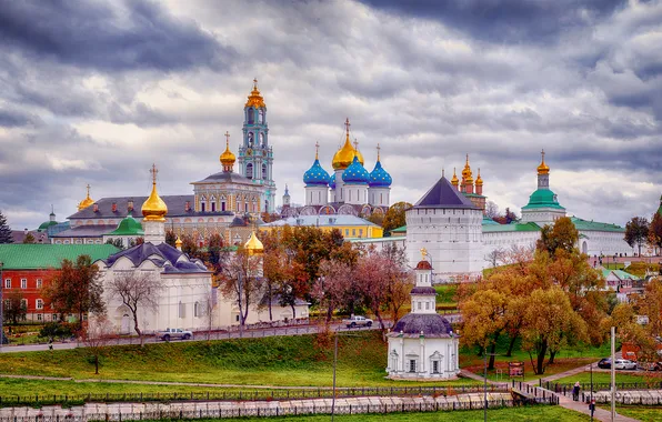 Картинка city, sanctuary, church, monastery, Holy Trinity Sergius Lavra