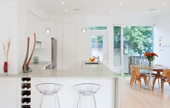 Дизайн, стиль, интерьер, Канада, кухня, столовая, Оттава, Hintonburg House
