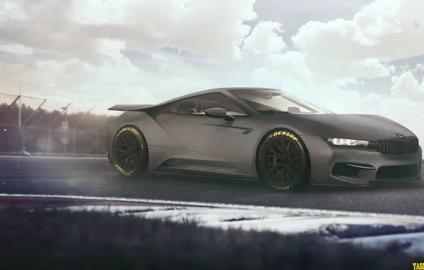 Авто, Рисунок, BMW, Машина, Автомобиль, Арт, Рендеринг, Матовый