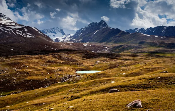 Горы, озеро, chistoprudov, киргизия