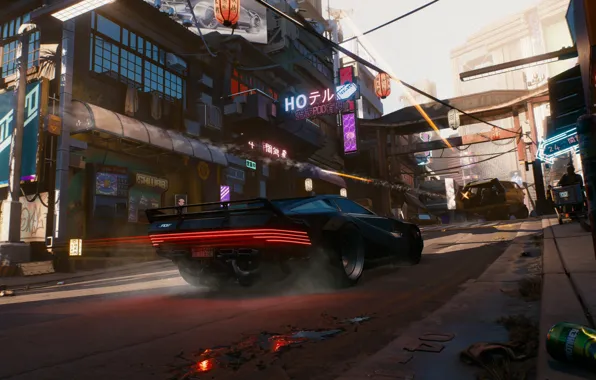 Картинка Car, Future, CD Projekt RED, Cyberpunk 2077, E3 2018