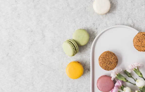 Печенье, выпечка, миндальное, Macaroons