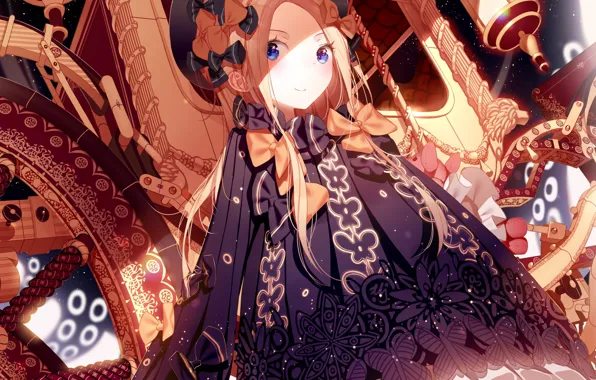 Улыбка, аниме, девочка, fate/grand order, abigail williams