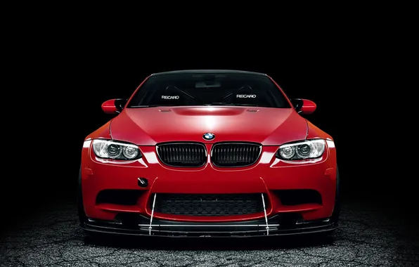 Тюнинг, бмв, красная, передок, bmw m3, 1013mm