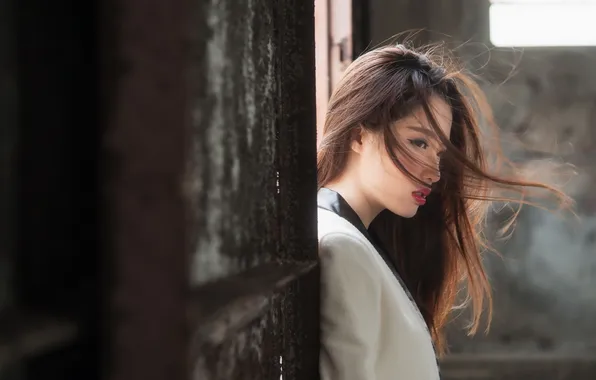 Взгляд, девушка, портрет