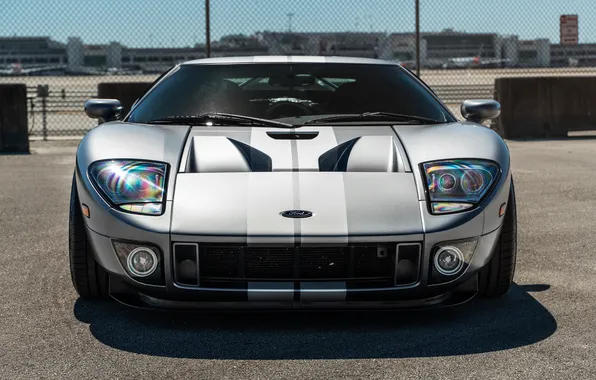 Ford, Ford GT, Front, Silver, Sportcar, Sight
