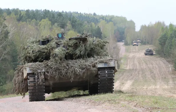 Картинка танк, боевой, Leopard, 2A4