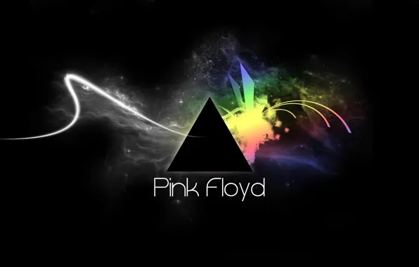Линии, абстракция, Pink Floyd, треугольник