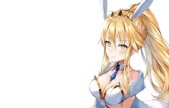 Girl, sexy, cleavage, long hair, boobs, anime, beautiful, pretty