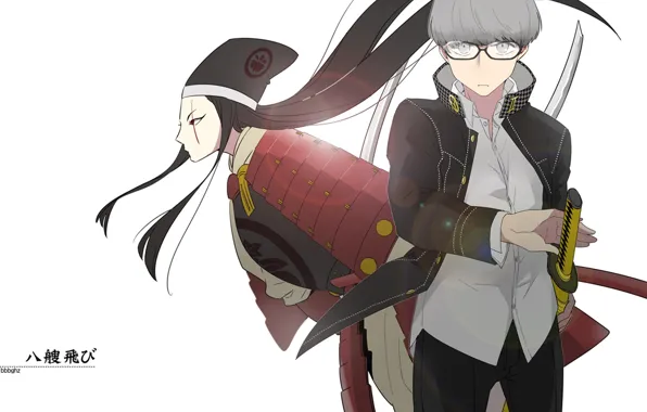 Фон, игра, аниме, арт, парень, персонажи, Персона 4, Persona 4