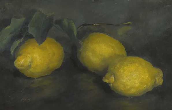 Картинка 1929, Alexander Evgenievich Yakovlev, LEMONS, три лимона