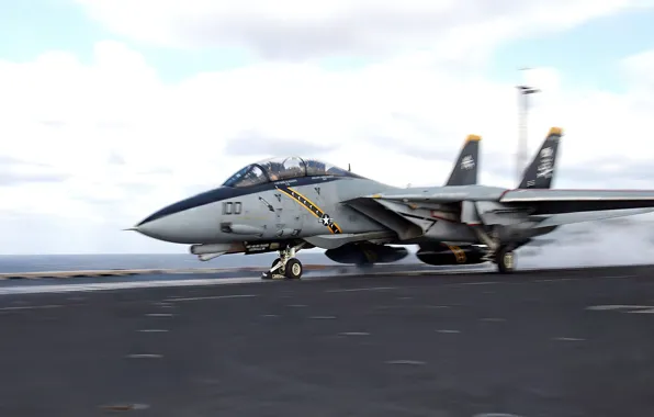 F-14, US Navy, F-14 Tomcat, military aircraft, Carrier launch
