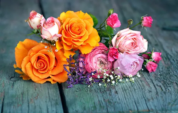 Цветы, фон, букет