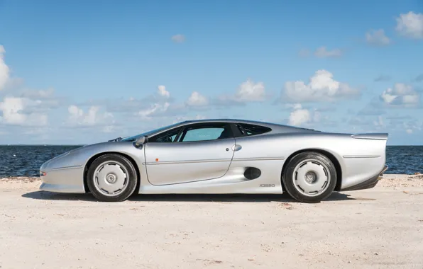 Jaguar, supercar, Jaguar XJ220, side view