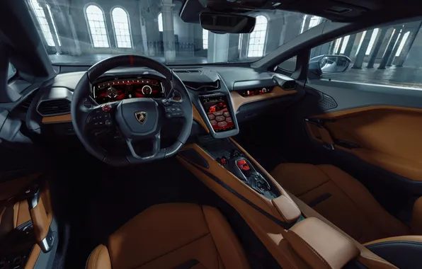 Интерьер, Lamborghini, суперкар, supercar, 2024, Lamborghini Temerario, Temerario
