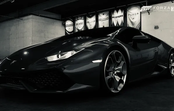 HDR, Lamborghini, Game, Silver, Huracan, Lamborghini Huracan, Filter, FM7