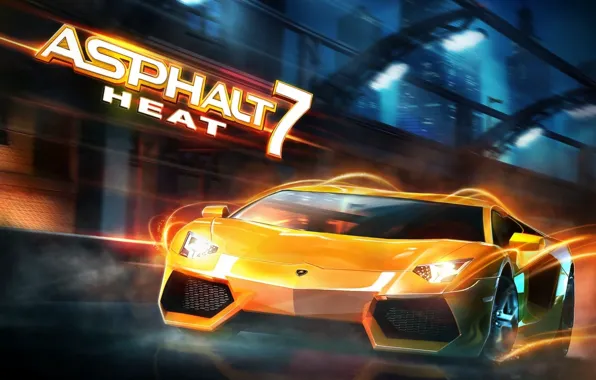 Авто, Lamborghini, гонки, суперкар, Gallardo, asphalt7