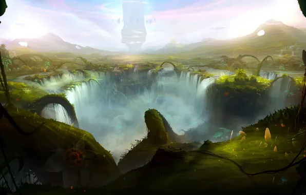 Водопад, Sergey Lesiuk, Сергей Лесюк, впадина, new world