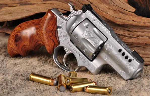 Картинка оружие, револьвер, weapon, гравировка, custom, Smith & Wesson, engraving, 357 Magnum