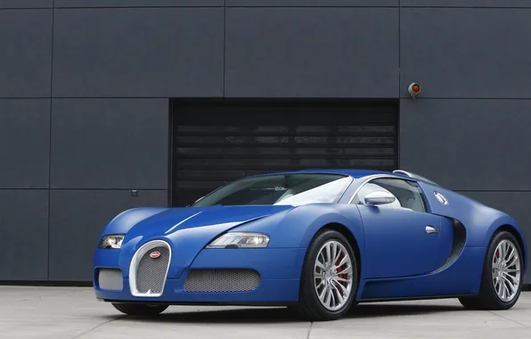Картинка Bugatti, Veyron, Centenaire, Bleu