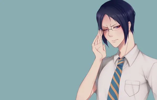Очки, парень, Bleach, Блич, Исида Урю