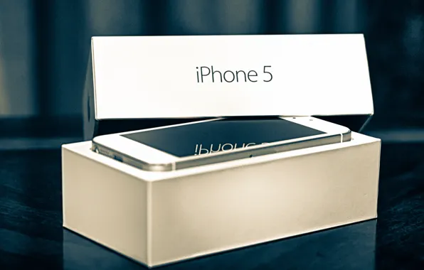 Картинка коробка, Apple, телефон, гаджет, айфон, iPhone 5