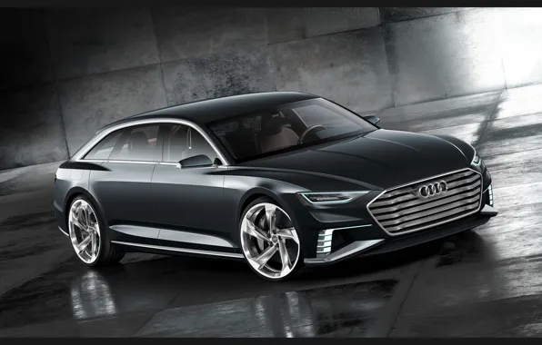 Concept, серый, Audi, ауди, Avant, 2015, Prologue, авант
