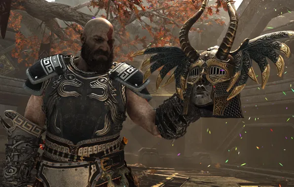 God of War, Кратос, Шлем валькирии Гюннр, Призрак Спарты, Броня Зевса