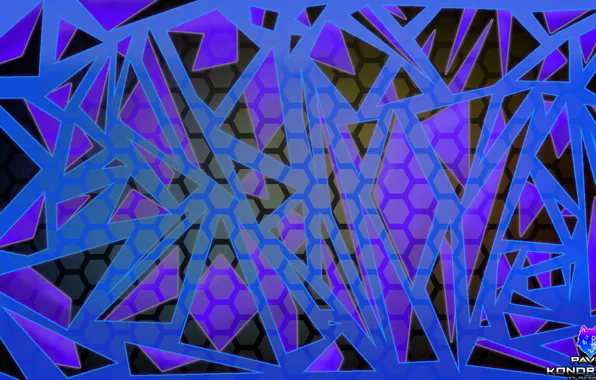 Blue, triangle, Pavelcc
