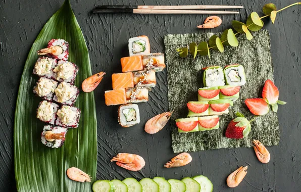 Палочки, рис, вкусно, роллы, лосось