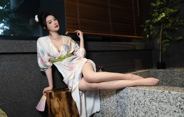 Картинка поза, модель, азиатка, sexy, красивая девушка, model, beauty, asian