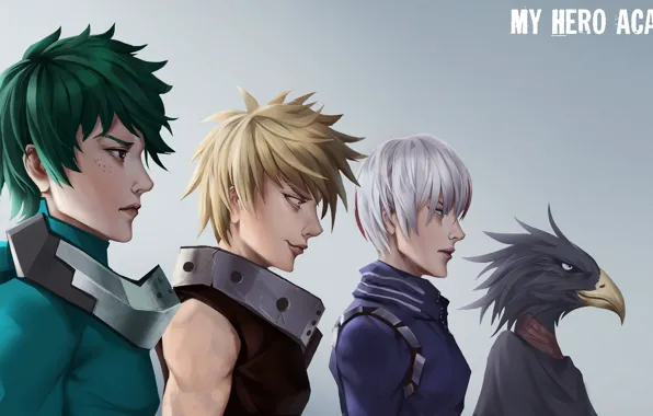 Фон, группа, парни, My Hero Academia, Boku No Hero Academia, Моя Геройская Академия