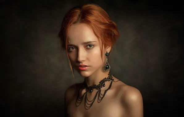 Картинка украшения, портрет, рыжеволосая, кареглазая, Aleksia