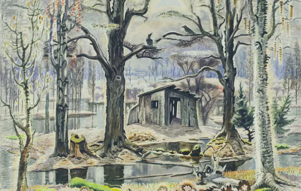 Картинка Charles Ephraim Burchfield, 1934-55, The Glory of Spring