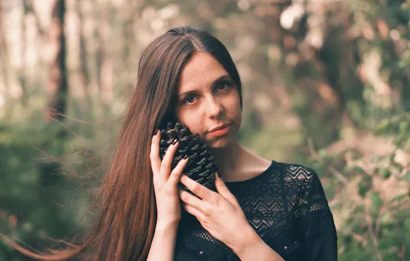 Картинка девушка, взгляд, портрет
