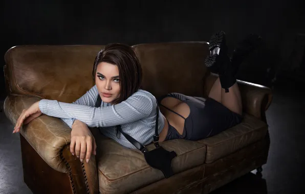 Эротика, девушка, модель, задница, косплей, Jill Valentine, Kalinka Fox