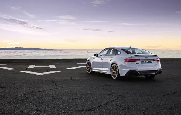 Закат, Audi, вечер, вид сзади, RS5, Sportback, RS 5, 2020